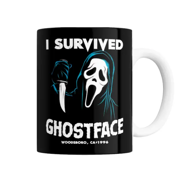 Taza de Cerámica Scream I Survived Ghostface Woodsboro