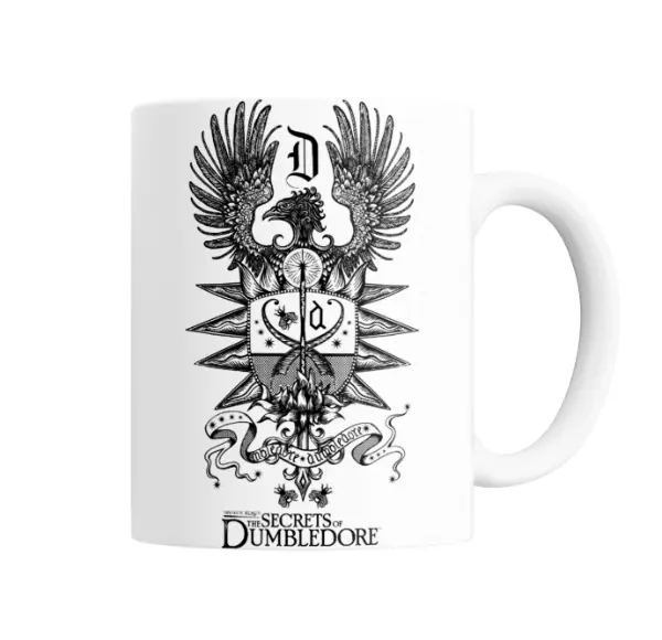 Taza de Cerámica Secretos de Dumbledore Escudo Fénix