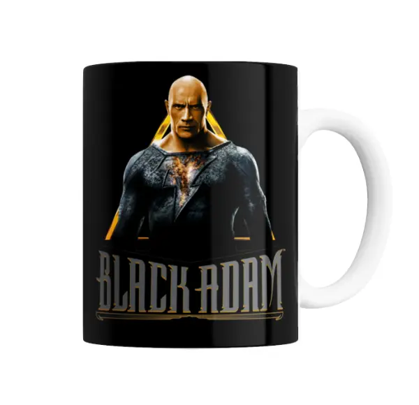 Taza de Cerámica Black Adam DC Película Logo