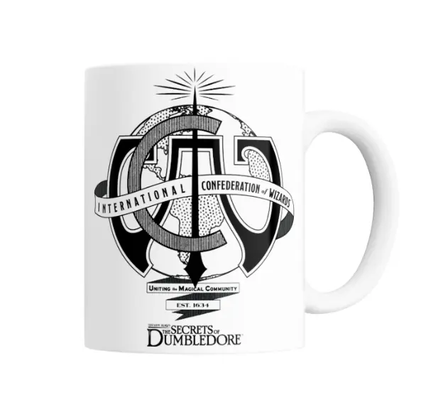 Taza de Cerámica Secretos de Dumbledore Confederación Internacional de Magos