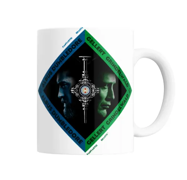 Taza de Cerámica Animales Fantásticos Dumbledore vs Grindelwald