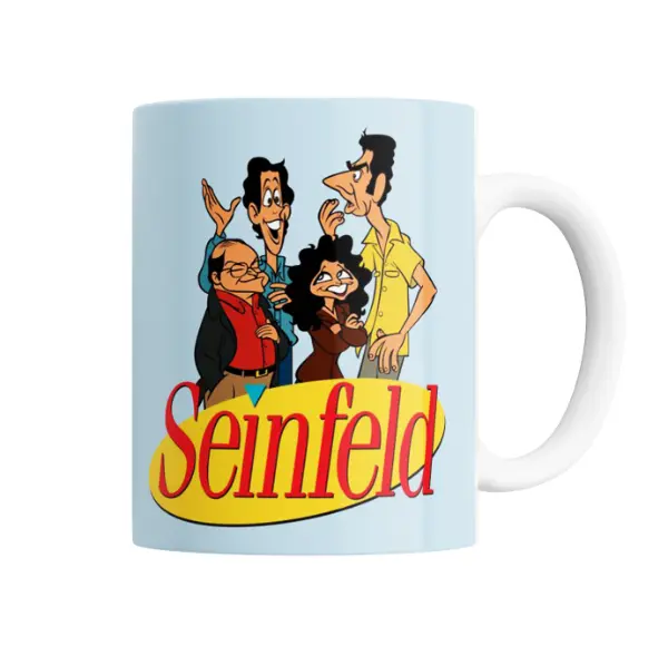 Taza de Cerámica Seinfeld Personajes con Logo