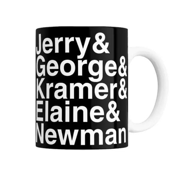 Taza de Cerámica Seinfeld Jerry George Kramer Elaine Newman