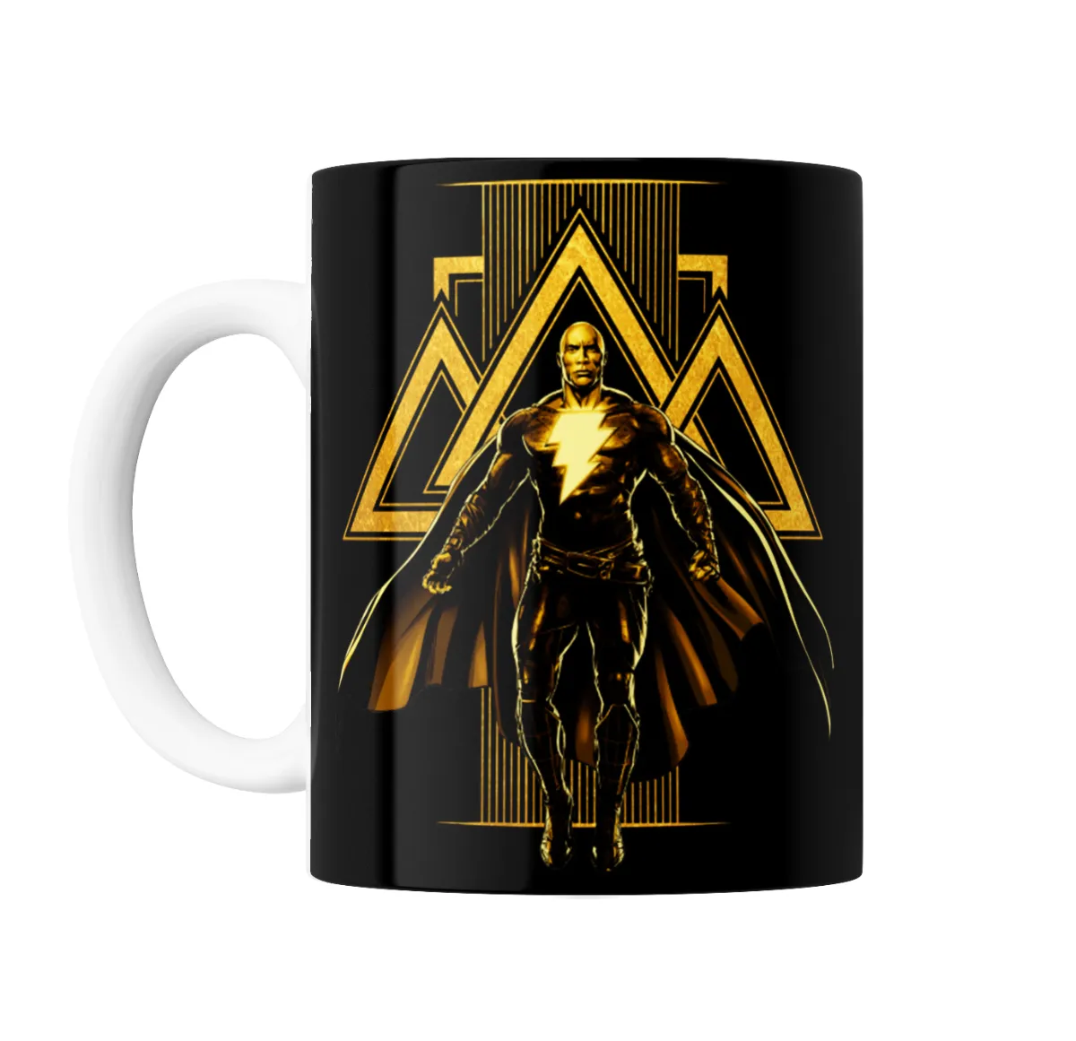 Taza de Cerámica Black Adam Dorado con Rayo - vista 2