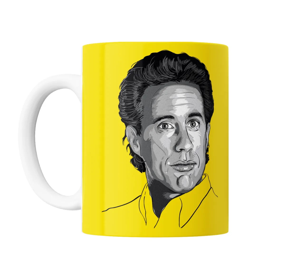 Taza de Cerámica Seinfeld Jerry Retrato Amarillo - vista 2