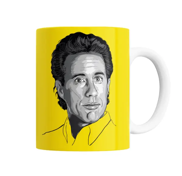 Taza de Cerámica Seinfeld Jerry Retrato Amarillo