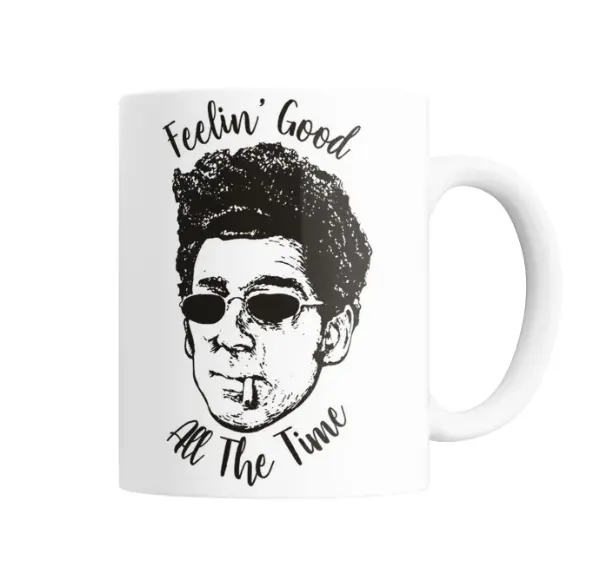 Taza de Cerámica Seinfeld Kramer Feelin' Good All The Time