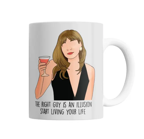 Taza de Cerámica Sex and The City Ilusión Copa en Mano