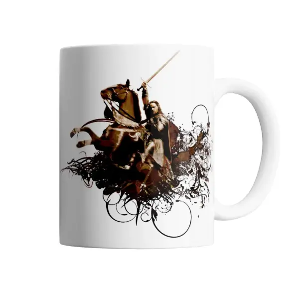 Taza de Cerámica Señor de los Anillos Aragorn a Caballo