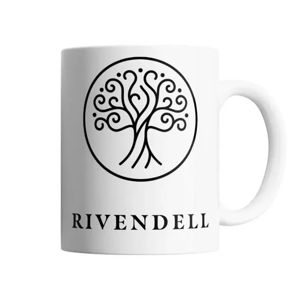 Taza de Cerámica Señor de los Anillos Rivendell Árbol