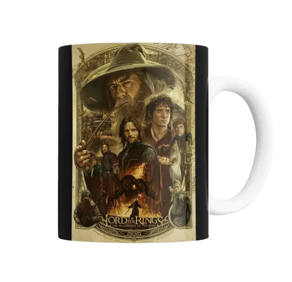 Taza de Cerámica Señor de los Anillos La Comunidad del Anillo