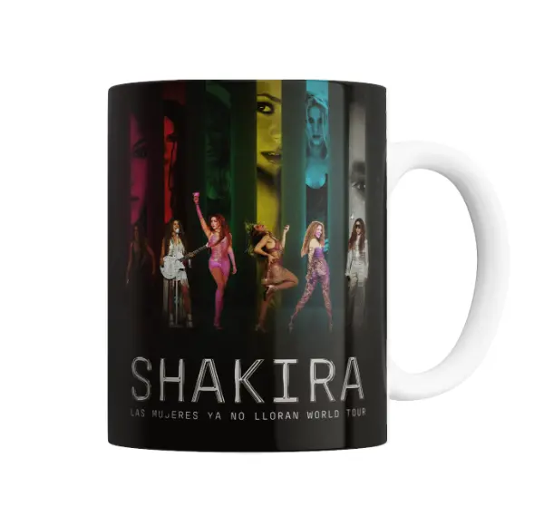 Taza de Cerámica Shakira Las Mujeres Ya No Lloran World Tour