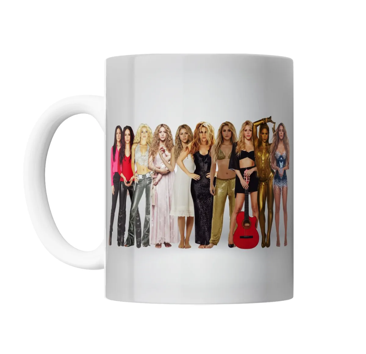 Taza de Cerámica Shakira Evolución de Looks - vista 2