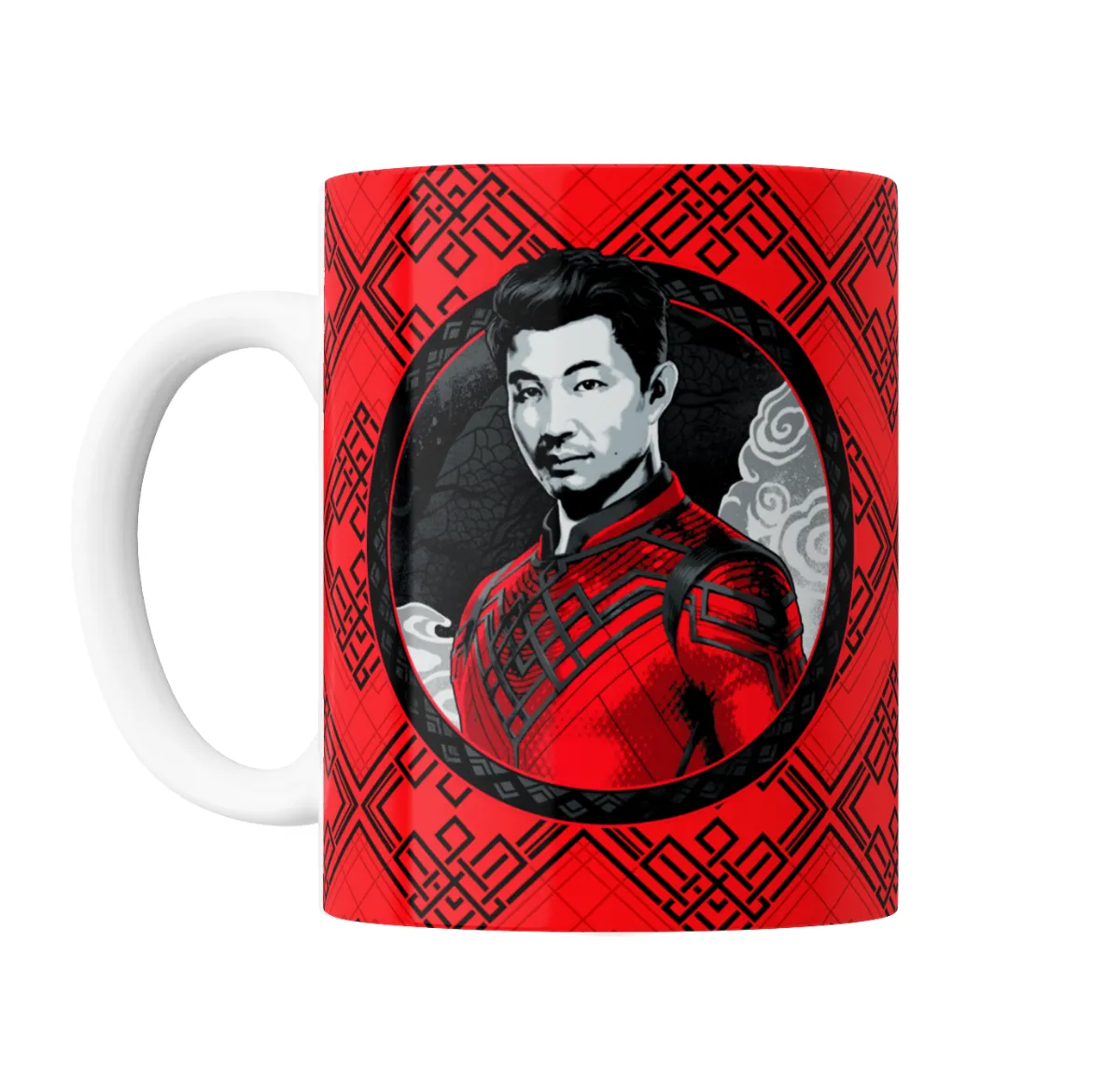Taza de Cerámica Shang-Chi Retrato Rojo - vista 2
