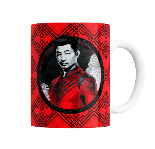 Taza de Cerámica Shang-Chi Retrato Rojo