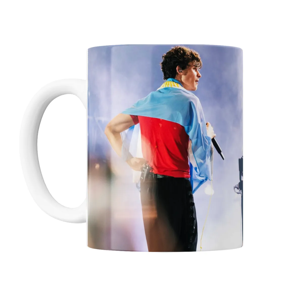 Taza de Cerámica Shawn Mendes Bandera Argentina en concierto - vista 2