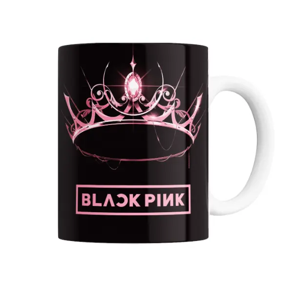 Taza de Cerámica BlackPink Corona Rosa