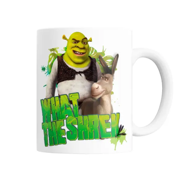 Taza de Cerámica Shrek What The Shrek