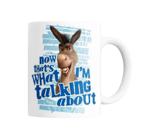Taza de Cerámica Shrek Burro Now That's What I'm Talking About