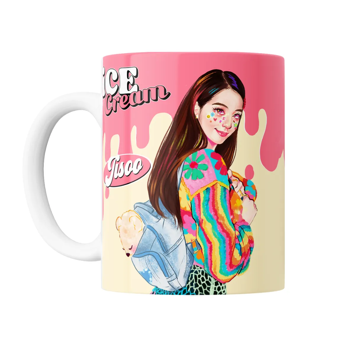 Taza de Cerámica BlackPink Jisoo Ice Cream - vista 2