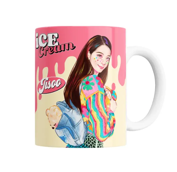 Taza de Cerámica BlackPink Jisoo Ice Cream