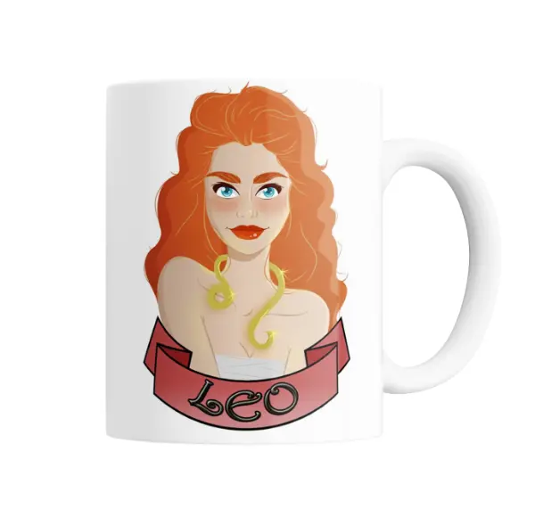 Taza de Cerámica Signos Zodiacales Leo