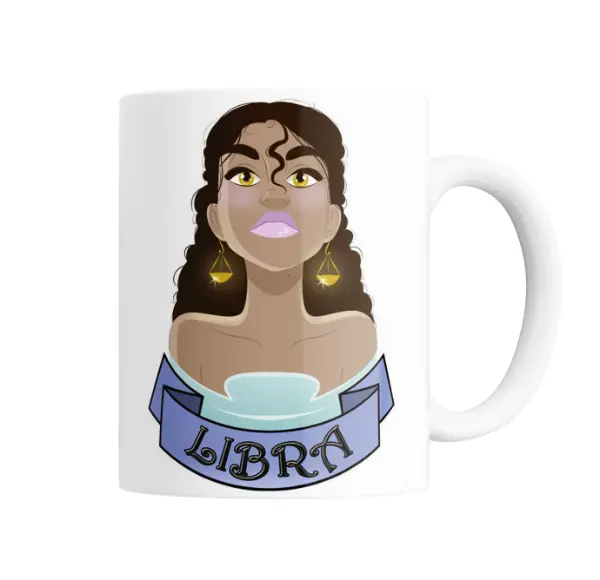 Taza de Cerámica Signos Zodiacales Libra