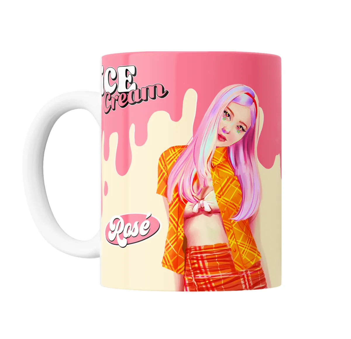 Taza de Cerámica BlackPink Rosé Ice Cream - vista 2