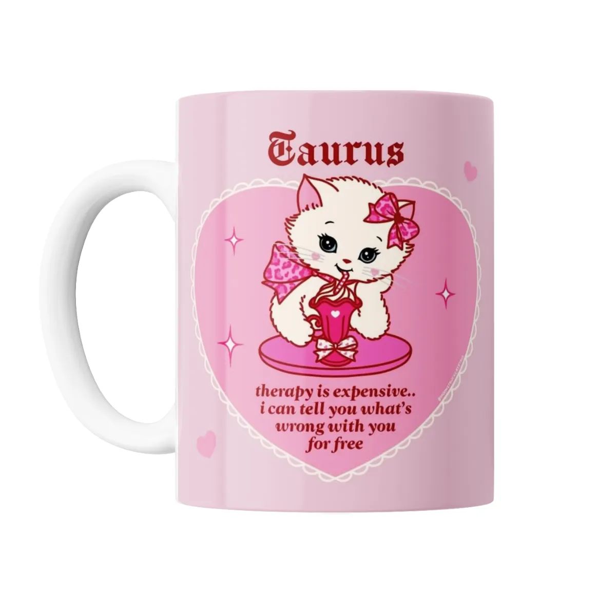 Taza de Cerámica Tauro Gatito Therapy Expensive - vista 2