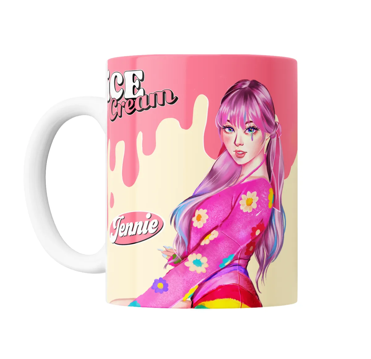 Taza de Cerámica BlackPink Jennie Ice Cream - vista 2