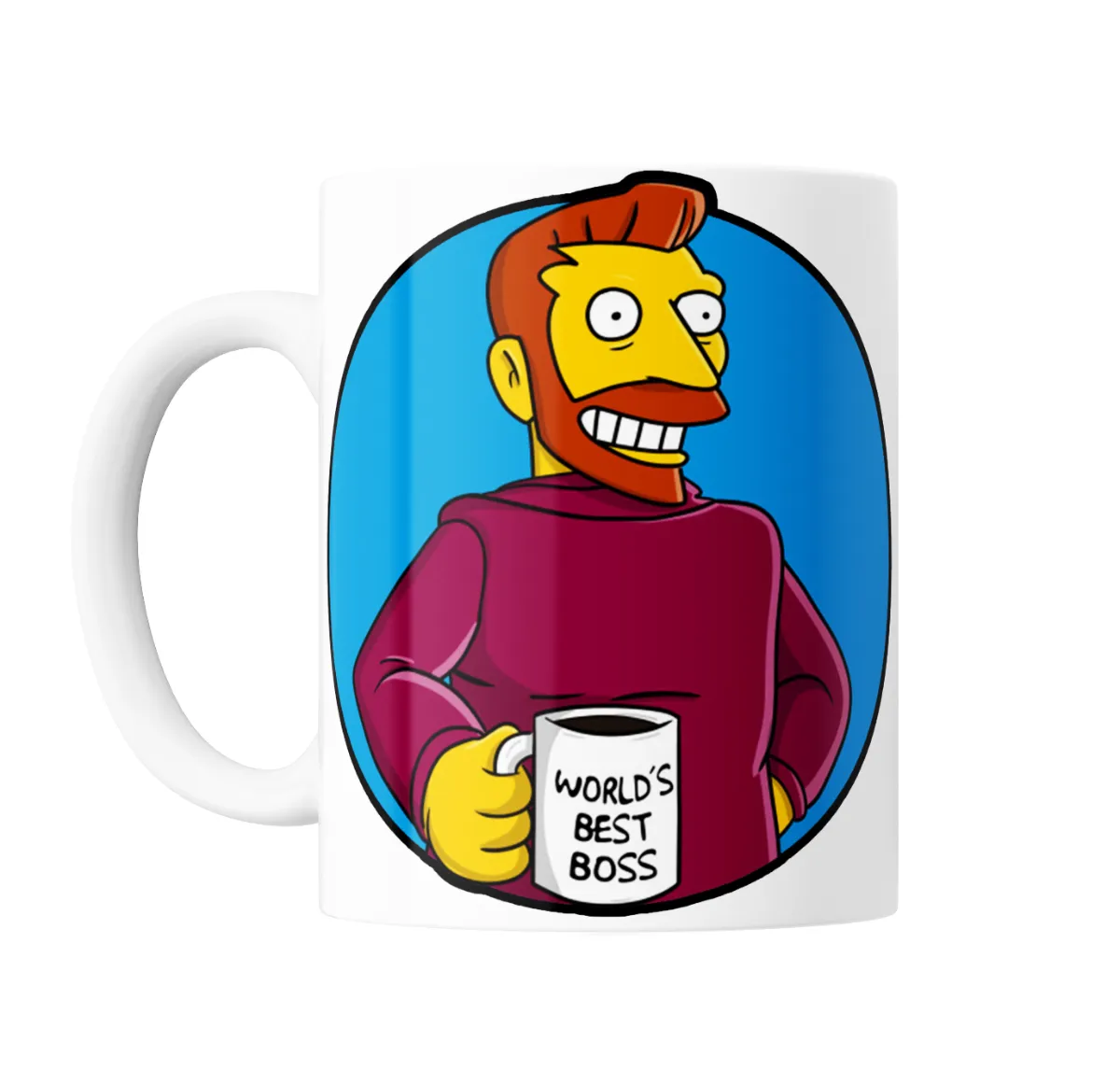 Taza de Cerámica Los Simpson Mejor Jefe del Mundo - vista 2