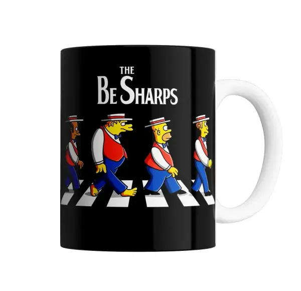 Taza de Cerámica Los Simpson The Be Sharps Abbey Road