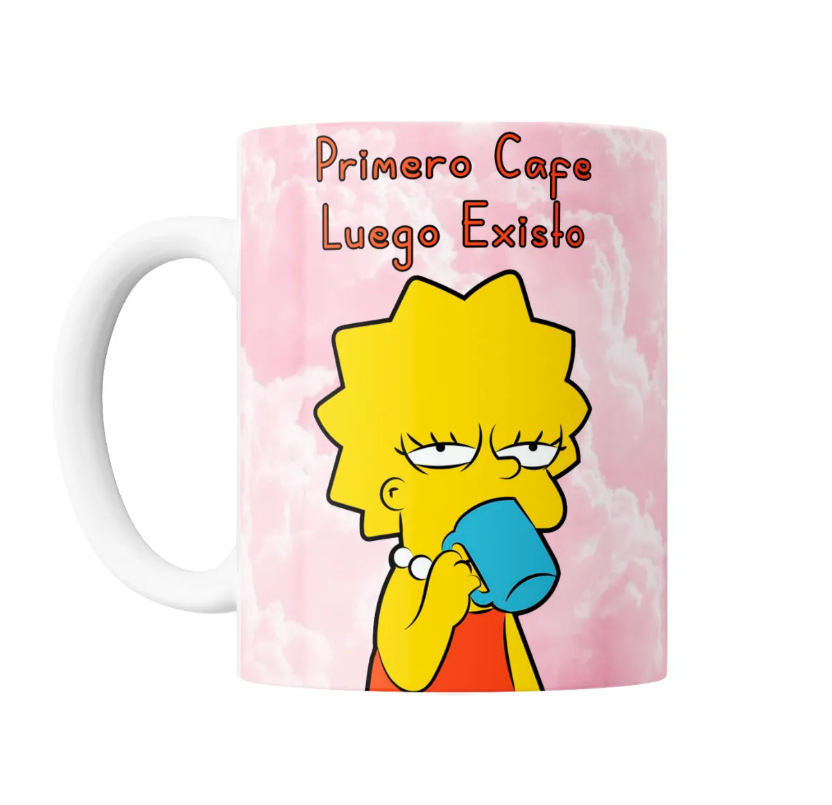 Taza de Cerámica Los Simpson Lisa Primero Café Luego Existo - vista 2