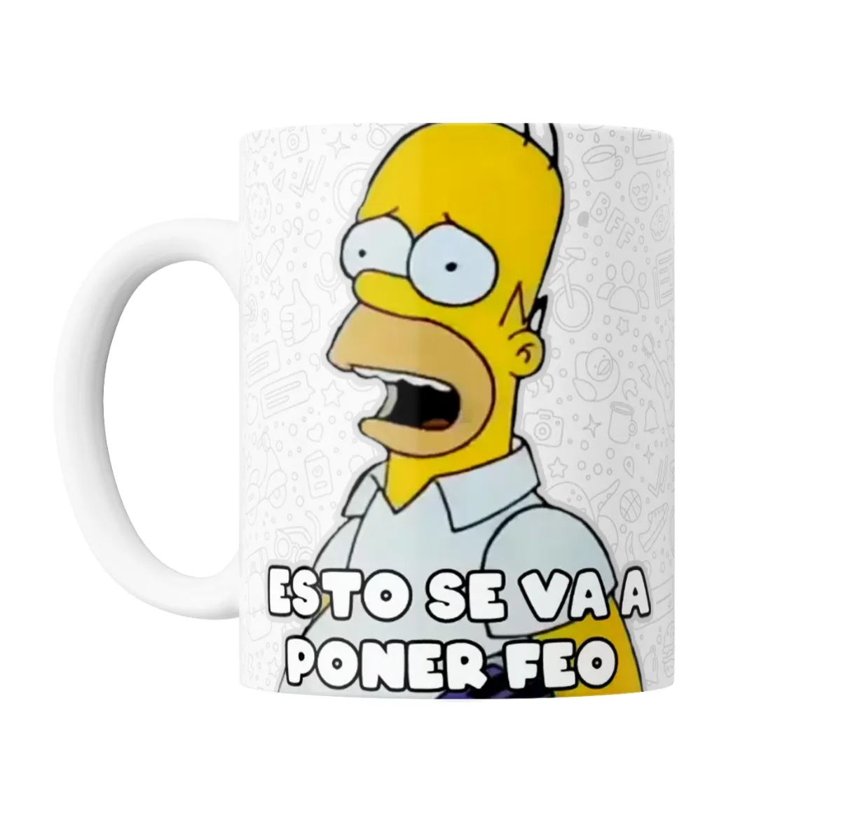 Taza de Cerámica Los Simpson Homer Esto se va a poner feo - vista 2