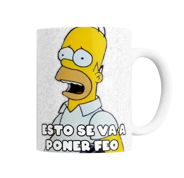 Taza de Cerámica Los Simpson Homer Esto se va a poner feo