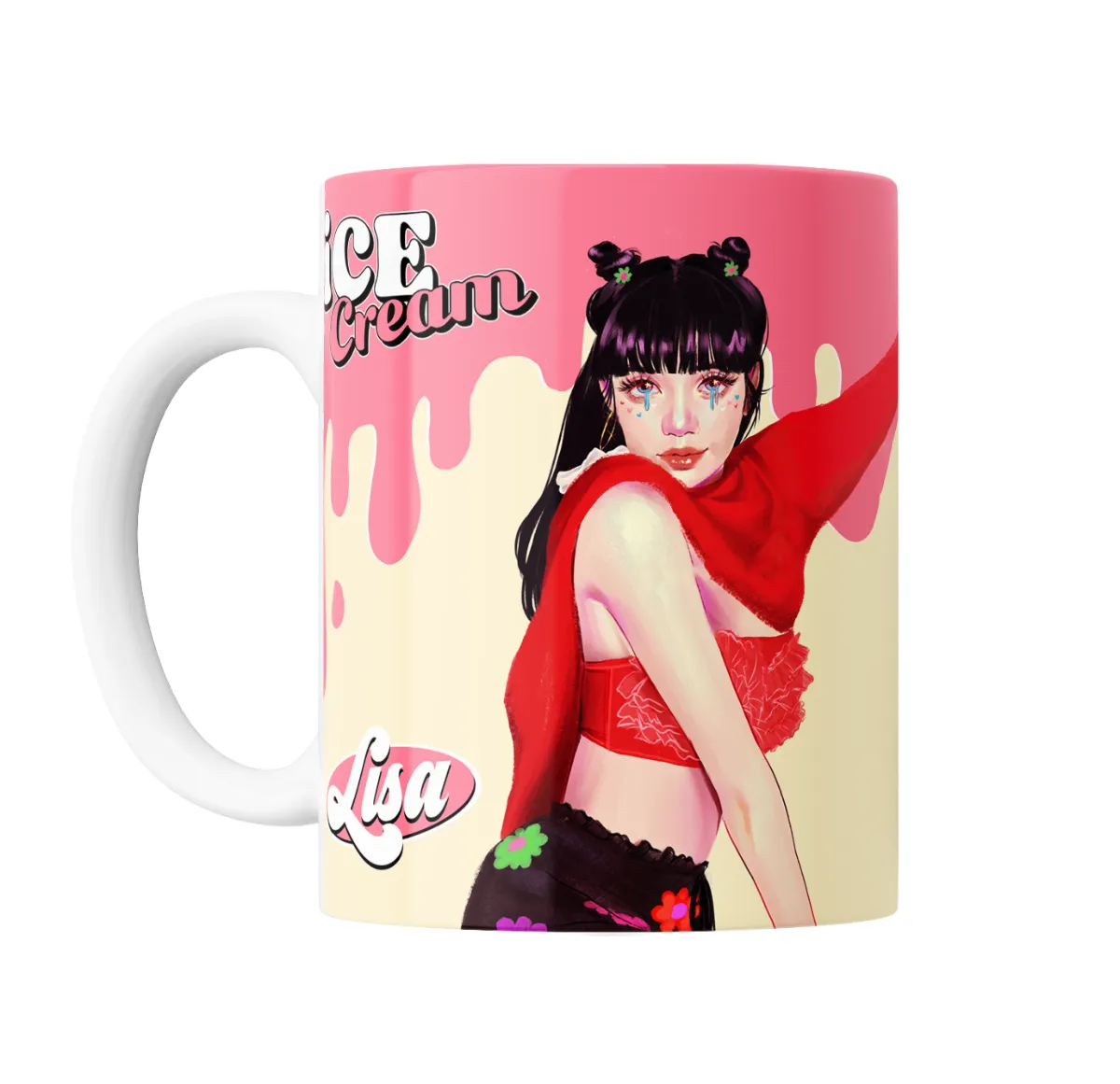 Taza de Cerámica BlackPink Lisa Ice Cream - vista 2