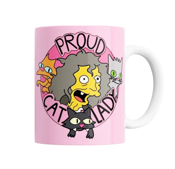 Taza de Cerámica Los Simpson Proud Cat Lady