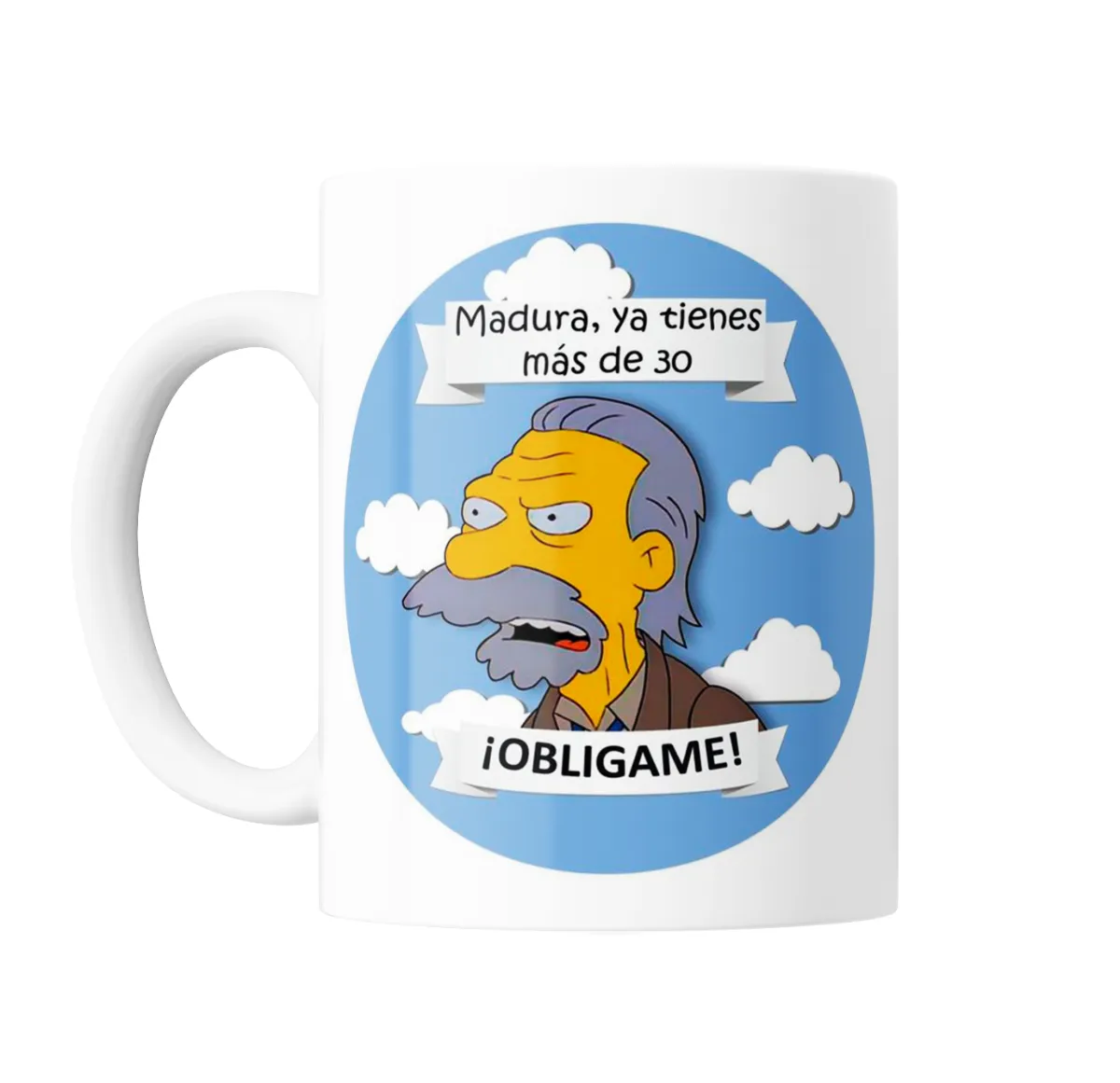 Taza de Cerámica Los Simpson Abe Simpson Madura Ya Tienes Más de 30 - vista 2