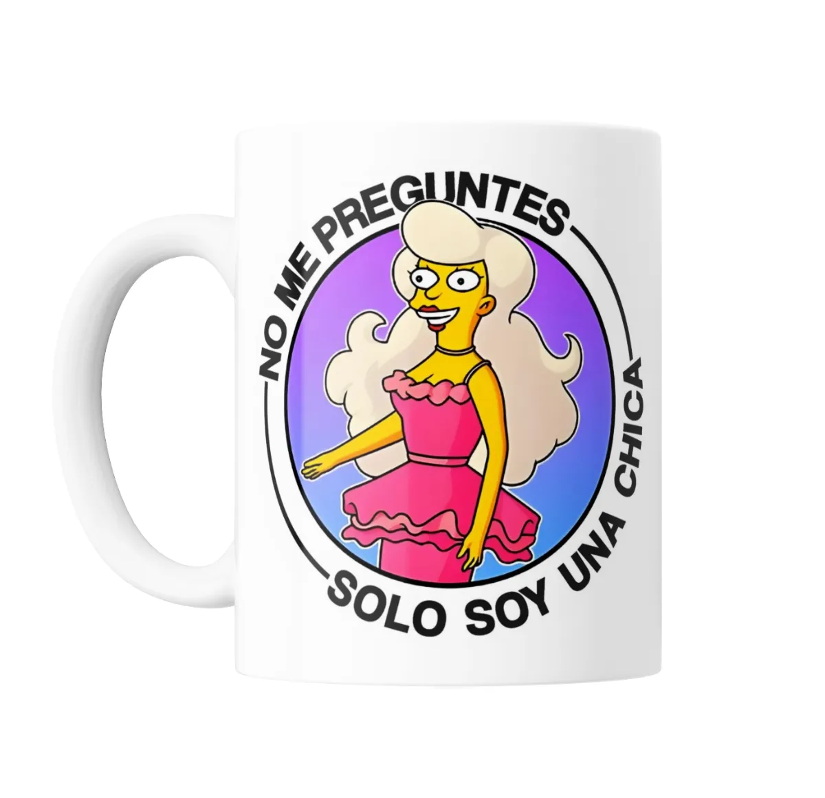 Taza de Cerámica Los Simpson Solo Soy una Chica - vista 2
