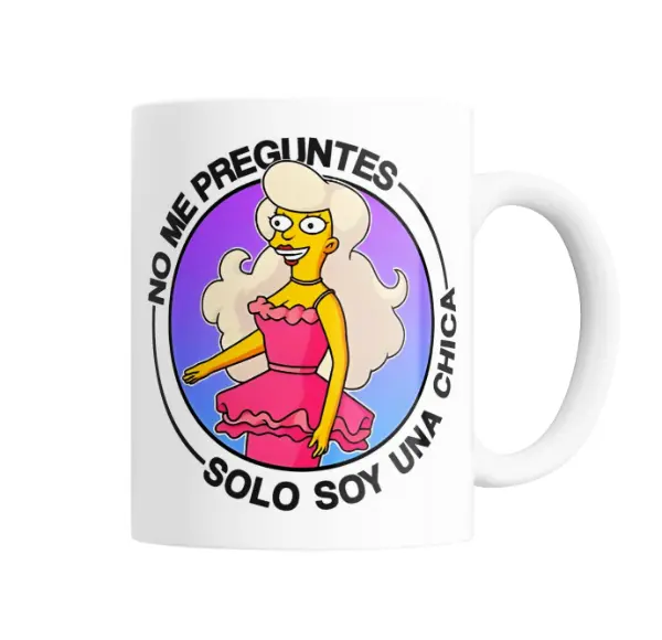 Taza de Cerámica Los Simpson Solo Soy una Chica