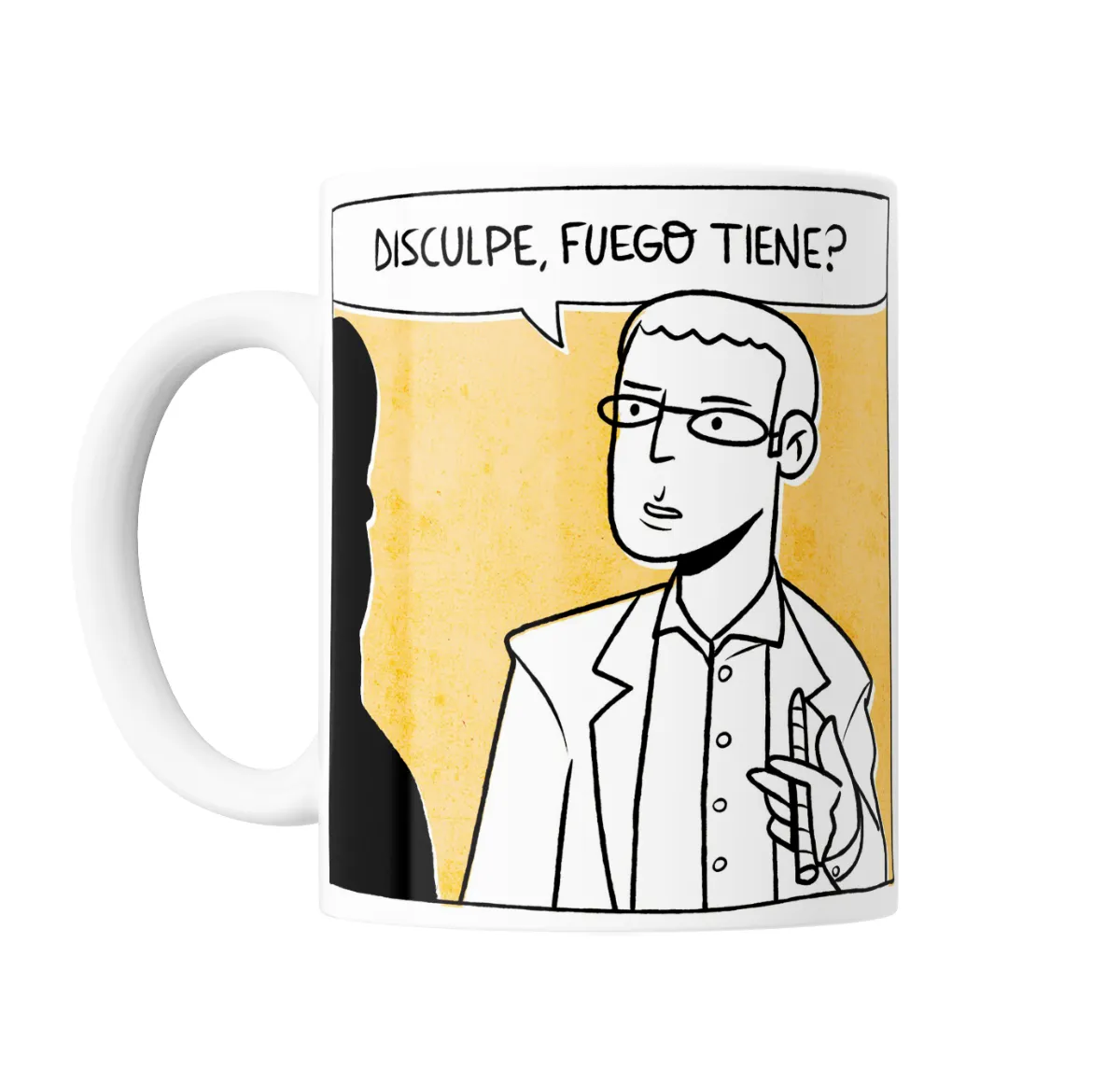 Taza de Cerámica Los Simuladores Disculpe Fuego Tiene - vista 2