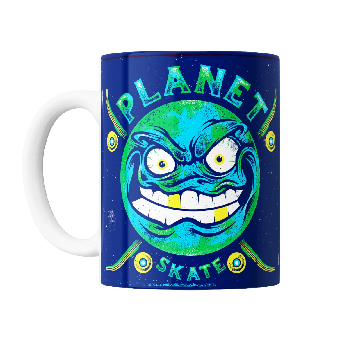 Taza de Cerámica Planet Skate Cara Enojada - vista 2