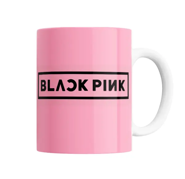 Taza de Cerámica BlackPink Logo Rosa