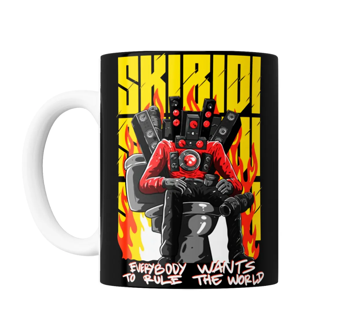 Taza de Cerámica Skibidi Toilet Speakerman en el Trono - vista 2