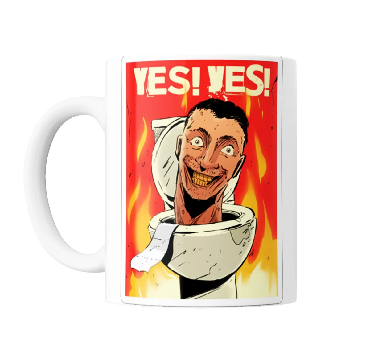 Taza de Cerámica Skibidi Toilet Yes Yes - vista 2