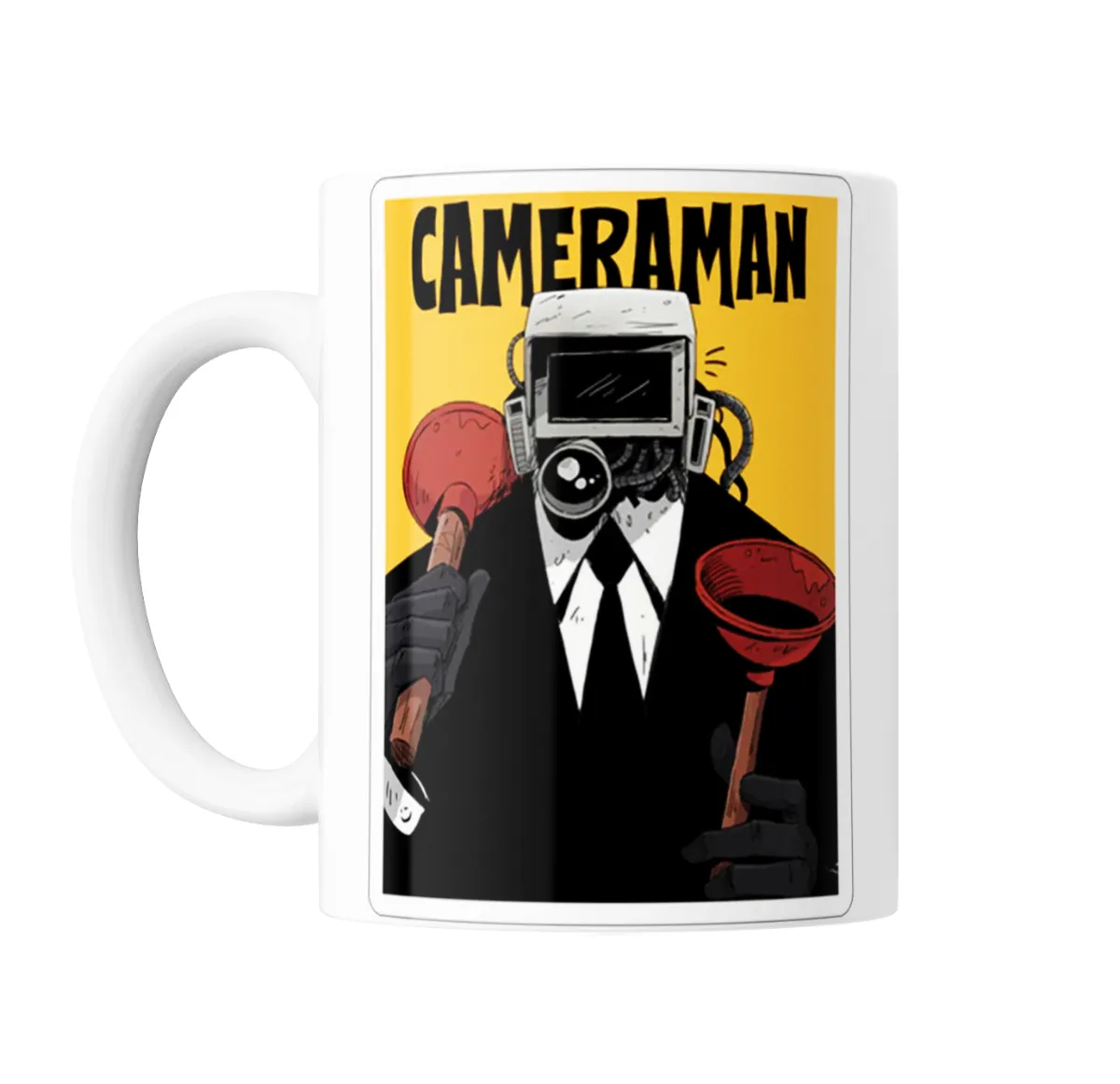 Taza de Cerámica Skibidi Toilet Cameraman - vista 2