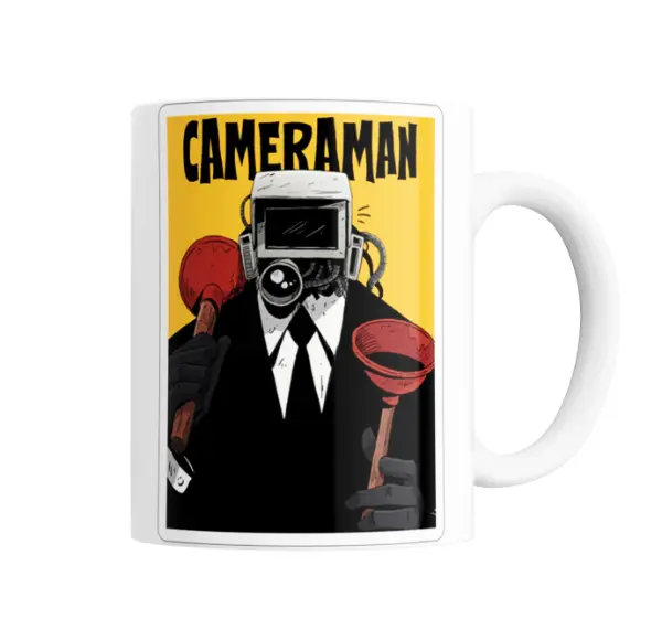 Taza de Cerámica Skibidi Toilet Cameraman