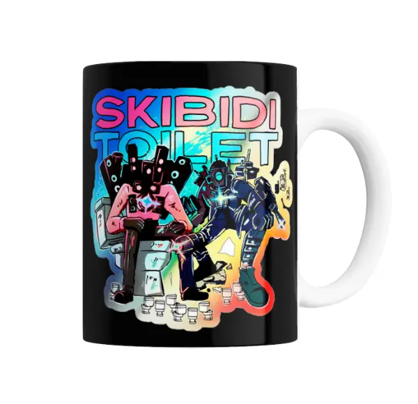 Taza de Cerámica Skibidi Toilet Personajes en Batalla