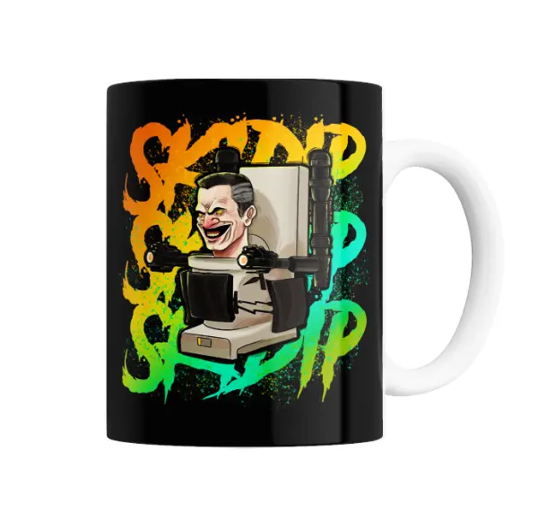 Taza de Cerámica Skibidi Toilet Titan Speakerman Graffiti