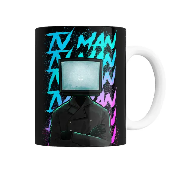 Taza de Cerámica Skibidi Toilet TV Man